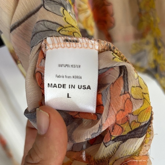 Vibrant Floral Sheer Blouse - Picture 4 of 5